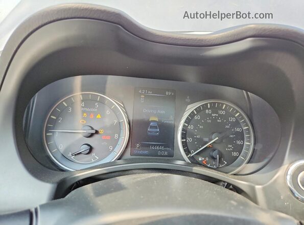 JN1EV7AP2LM206738 2020 INFINITI Q50 Silver Սարքավորումների վահանակի տեսք