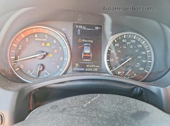 JN1EV7AP2MM701233 2021 INFINITI Q50 Gray Instrument cluster view