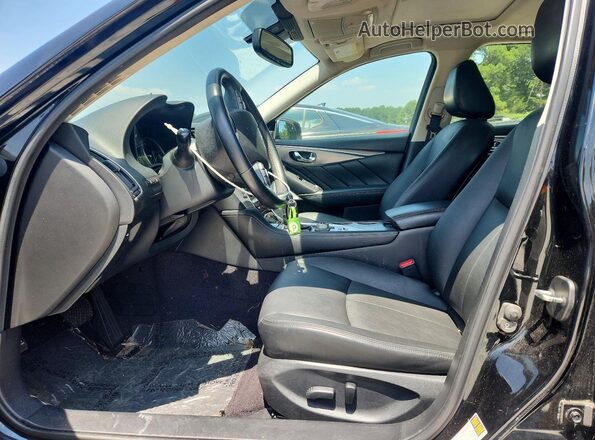 JN1EV7AP3HM730391 2017 INFINITI Q50 Black Widok wnętrza z przodu