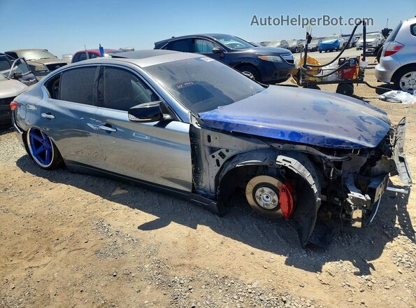 JN1EV7AP3HM744467 2017 INFINITI Q50 Blue Przód prawy