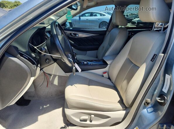 JN1EV7AP3HM744467 2017 INFINITI Q50 Blue Widok wnętrza z przodu