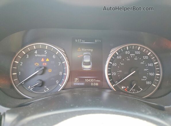 JN1EV7AP3JM352840 2018 INFINITI Q50 Белый Вид щитка приборов