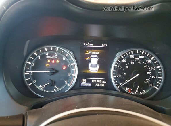 JN1EV7AP3JM358458 2018 INFINITI Q50 Black Vista del cuadro de instrumentos
