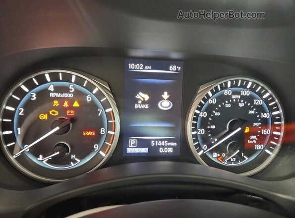 JN1EV7AP3JM359755 2018 INFINITI Q50 Gray Vista del cuadro de instrumentos