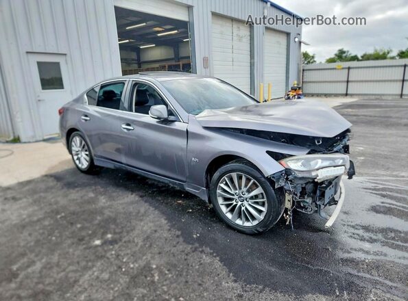 JN1EV7AP3JM365152 2018 INFINITI Q50 Gray Առջևի աջ