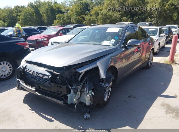 JN1EV7AP3JM591286 2018 INFINITI Q50 Gray Front left