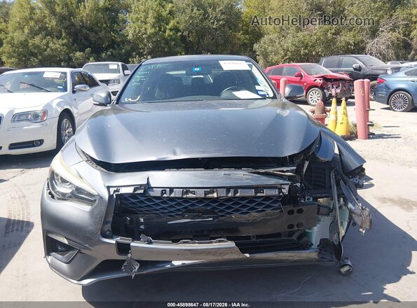 JN1EV7AP3JM591286 2018 INFINITI Q50 Gray Instrument cluster view