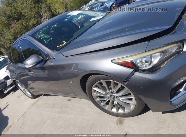 JN1EV7AP3JM591286 2018 INFINITI Q50 Gray Rear interior view