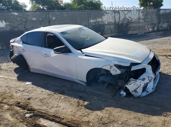 JN1EV7AP3KM519618 2019 INFINITI Q50 White წინა მარჯვენა