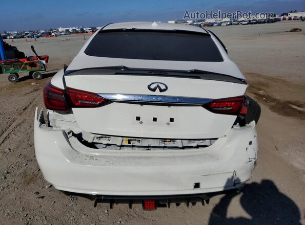 JN1EV7AP3KM519618 2019 INFINITI Q50 White უკანა ხედი