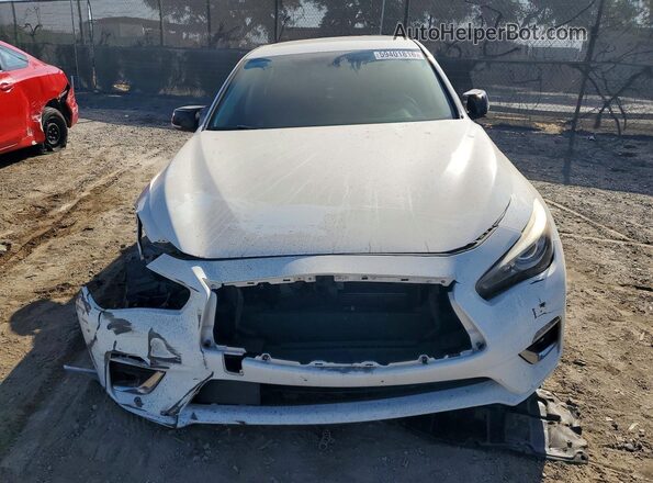 JN1EV7AP3KM519618 2019 INFINITI Q50 White წინა ხედი