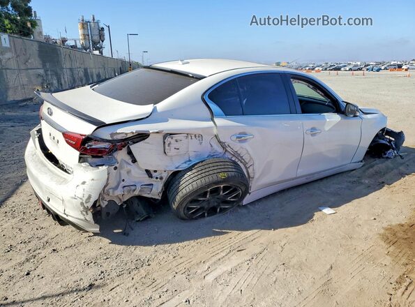 JN1EV7AP3KM519618 2019 INFINITI Q50 White უკანა მარჯვენა