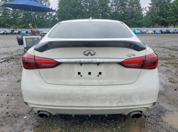 JN1EV7AP3LM208143 2020 INFINITI Q50 White Հետևի տեսք