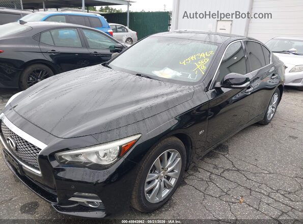 JN1EV7AP4HM740203 2017 INFINITI Q50 Черный Передняя левая четверть
