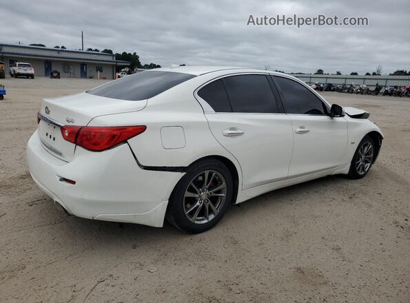 JN1EV7AP4HM740654 2017 INFINITI Q50 Белый Вид салона спереди