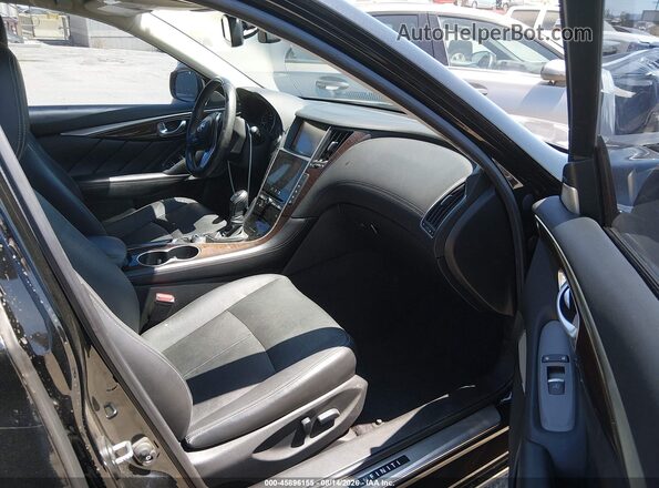 JN1EV7AP4JM354113 2018 INFINITI Q50 Black Widok wnętrza z przodu