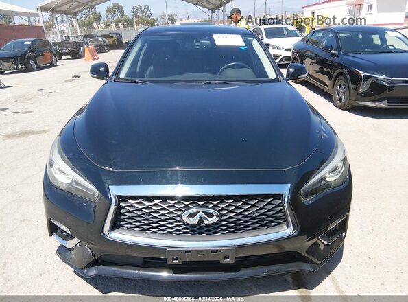 JN1EV7AP4JM354113 2018 INFINITI Q50 Black Widok zestawu wskaźników
