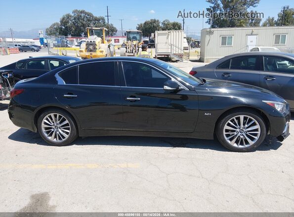 JN1EV7AP4JM354113 2018 INFINITI Q50 Black Widok wnętrza z tyłu