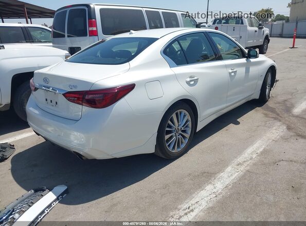 JN1EV7AP4JM357982 2018 INFINITI Q50 White Trasero derecho