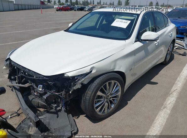 JN1EV7AP4JM357982 2018 INFINITI Q50 White Vista tres cuartos delantera izquierda