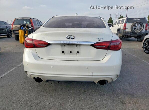 JN1EV7AP4JM358159 2018 INFINITI Q50 Белый Вид сзади