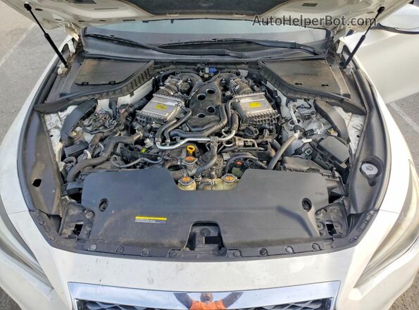 JN1EV7AP4JM358159 2018 INFINITI Q50 Белый Вид задней части салона