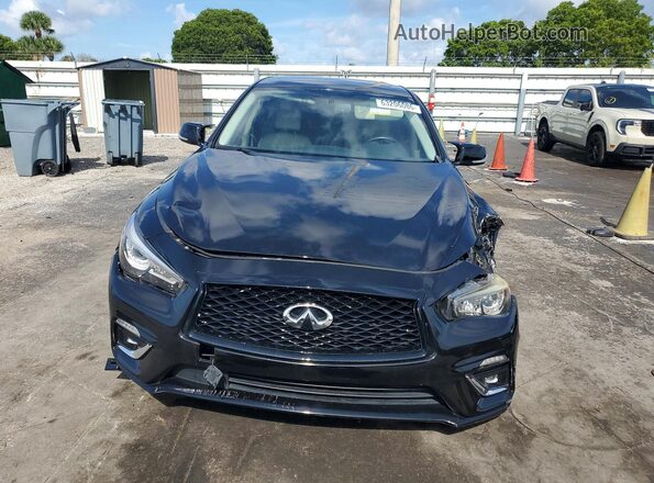JN1EV7AP4KM514458 2019 INFINITI Q50 Black წინა ხედი