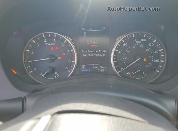 JN1EV7AP4KM514458 2019 INFINITI Q50 Black ხელსაწყოთა პანელის ხედი