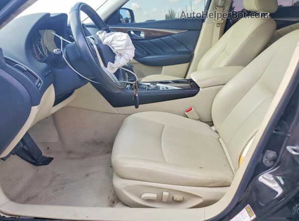 JN1EV7AP4KM514458 2019 INFINITI Q50 Black წინა სალონის ხედი