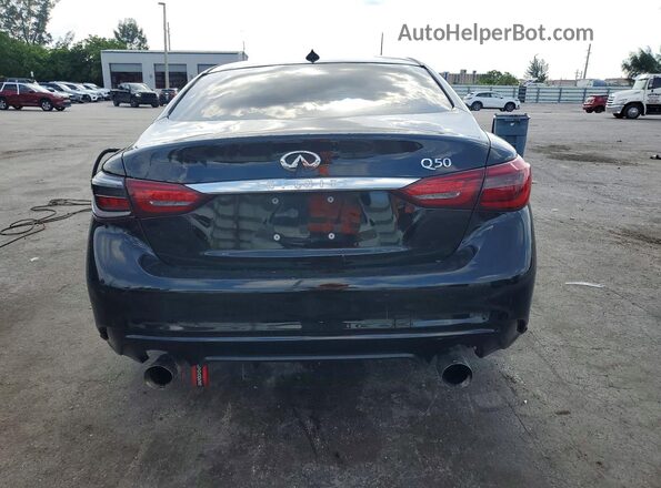 JN1EV7AP4KM514458 2019 INFINITI Q50 Black უკანა ხედი