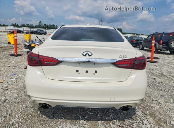 JN1EV7AP4KM514492 2019 INFINITI Q50 White Вид ззаду