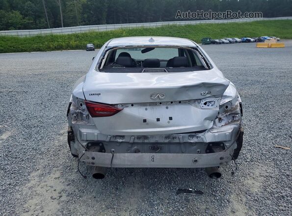 JN1EV7AP4KM515075 2019 INFINITI Q50 Silver Rear view