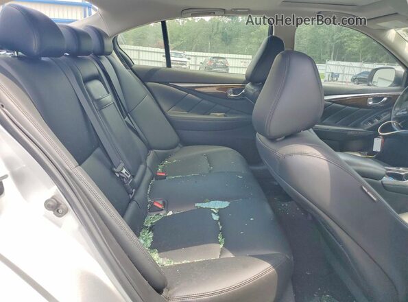 JN1EV7AP4KM515075 2019 INFINITI Q50 Silver Rear seats view
