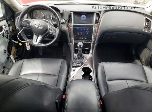 JN1EV7AP4KM515254 2019 INFINITI Q50 Белый Вид панели приборов