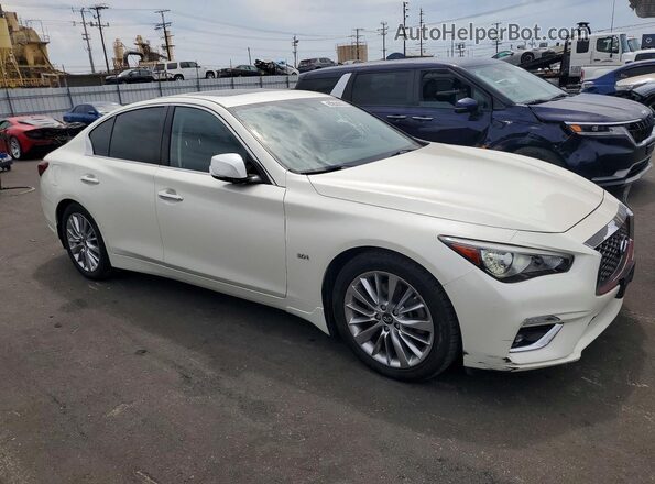 JN1EV7AP4KM515254 2019 INFINITI Q50 Белый Передняя правая четверть