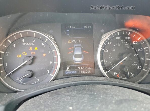 JN1EV7AP4KM540722 2019 INFINITI Q50 Blue Սարքավորումների վահանակի տեսք