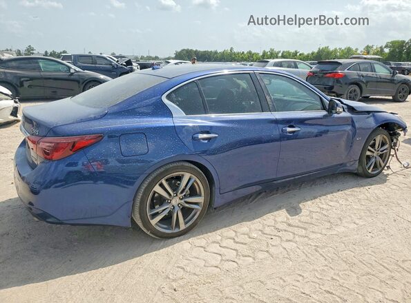 JN1EV7AP4KM540722 2019 INFINITI Q50 Blue Հետևի աջ
