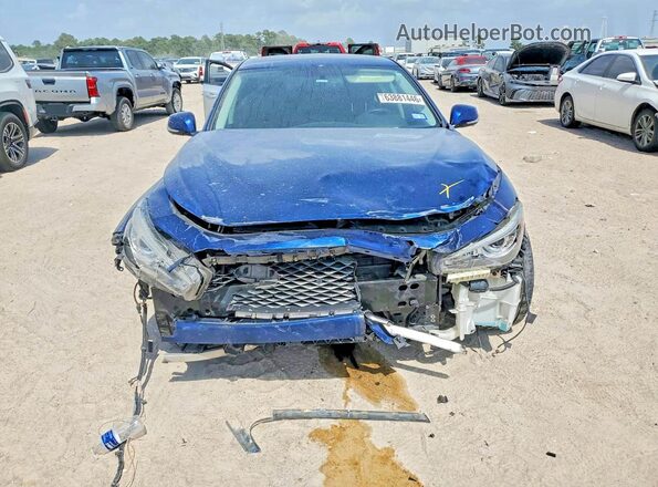 JN1EV7AP4KM540722 2019 INFINITI Q50 Blue Դիմացի տեսք