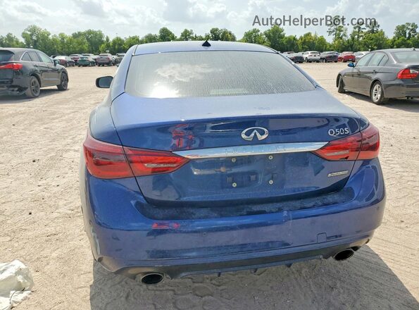 JN1EV7AP4KM540722 2019 INFINITI Q50 Blue Հետևի տեսք