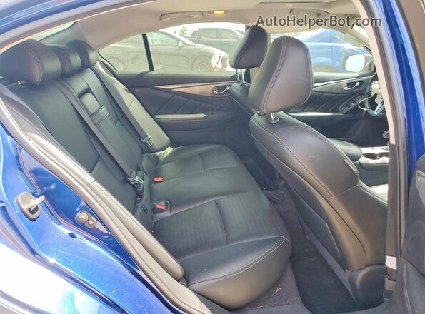 JN1EV7AP4KM540722 2019 INFINITI Q50 Blue Հետևի նստատեղերի տեսք