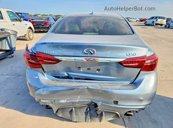 JN1EV7AP4KM543801 2019 INFINITI Q50 Blue Vista trasera