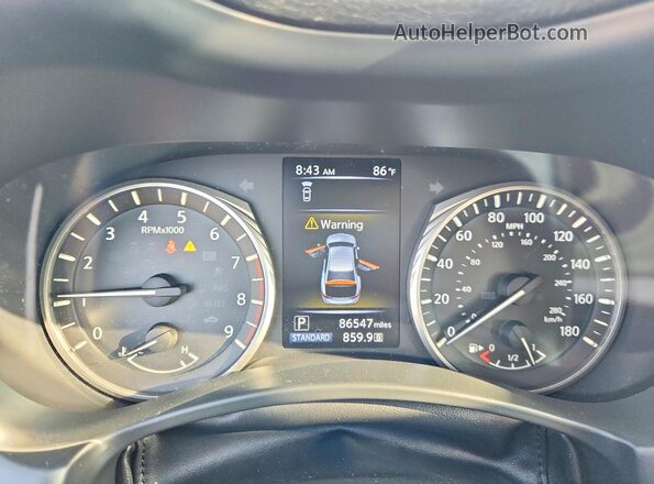 JN1EV7AP4KM543801 2019 INFINITI Q50 Blue Vista del cuadro de instrumentos
