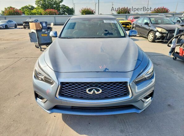 JN1EV7AP4KM543801 2019 INFINITI Q50 Blue Vista frontal