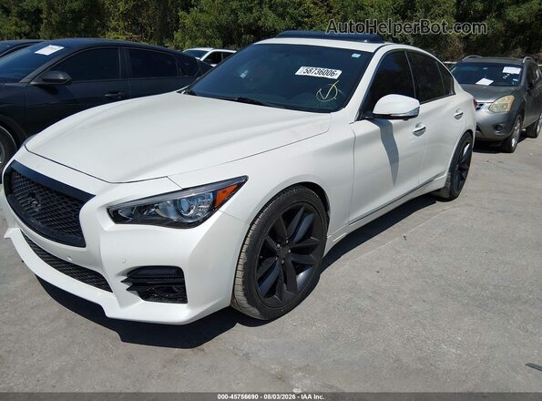 JN1EV7AP5GM303681 2016 INFINITI Q50 Белый Передняя левая четверть