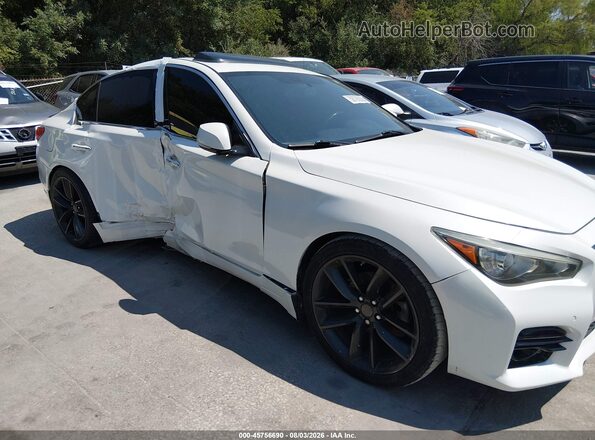 JN1EV7AP5GM303681 2016 INFINITI Q50 Белый Вид задней части салона