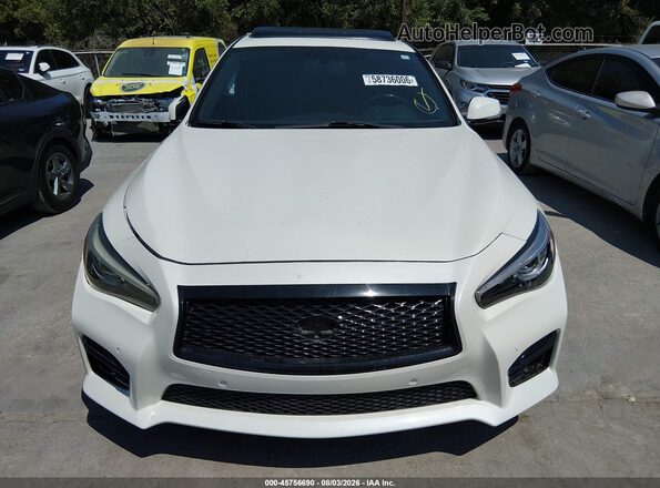 JN1EV7AP5GM303681 2016 INFINITI Q50 Белый Вид щитка приборов
