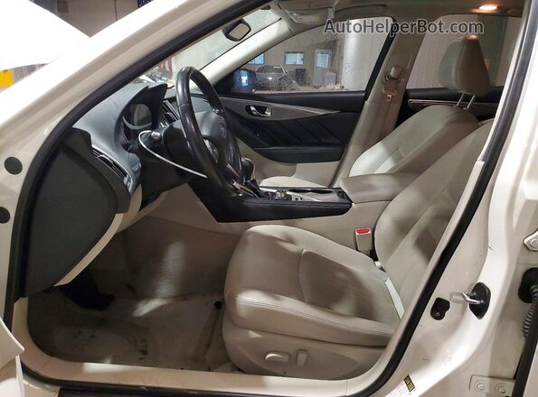 JN1EV7AP5HM740422 2017 INFINITI Q50 White Front interior view