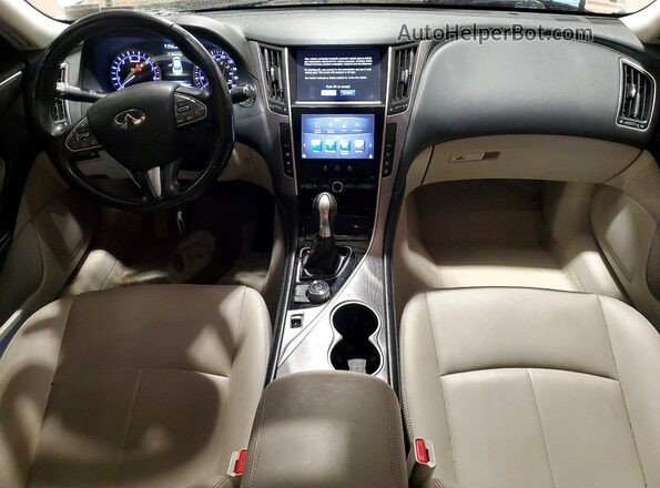 JN1EV7AP5HM740422 2017 INFINITI Q50 White Dashboard view