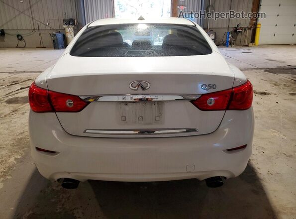 JN1EV7AP5HM740422 2017 INFINITI Q50 White Rear view