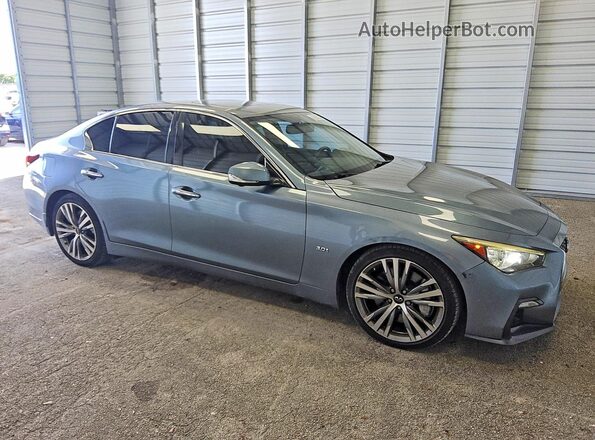 JN1EV7AP5JM591175 2018 INFINITI Q50 Blue Delantero derecho